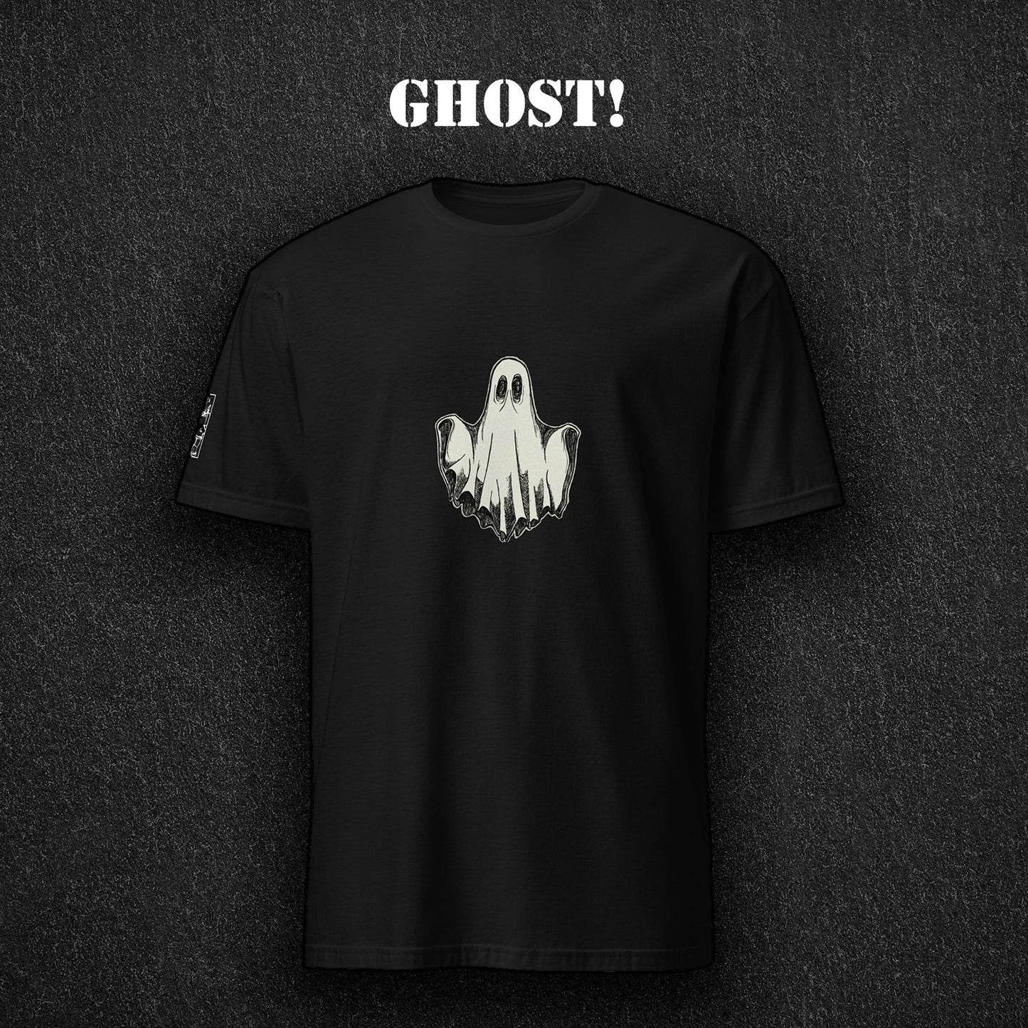 Ghost minimalist graphic t-shirt spooky unisex ArtInCMinor