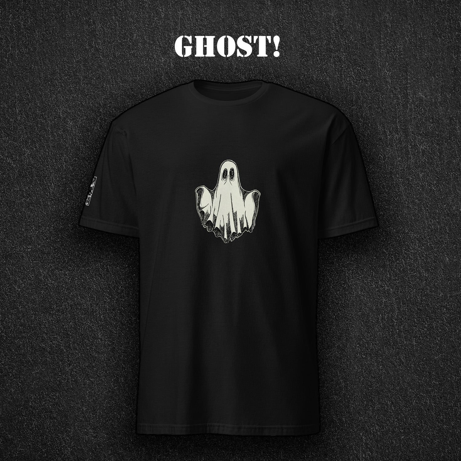 Ghost minimalist graphic t-shirt spooky unisex ArtInCMinor