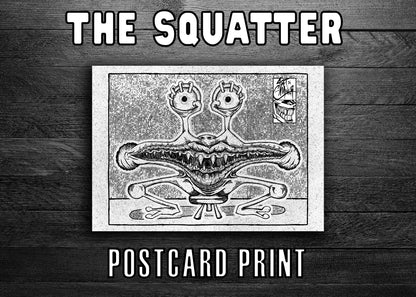 The Squatter dark surreal art print 5x7 ArtInCMinor