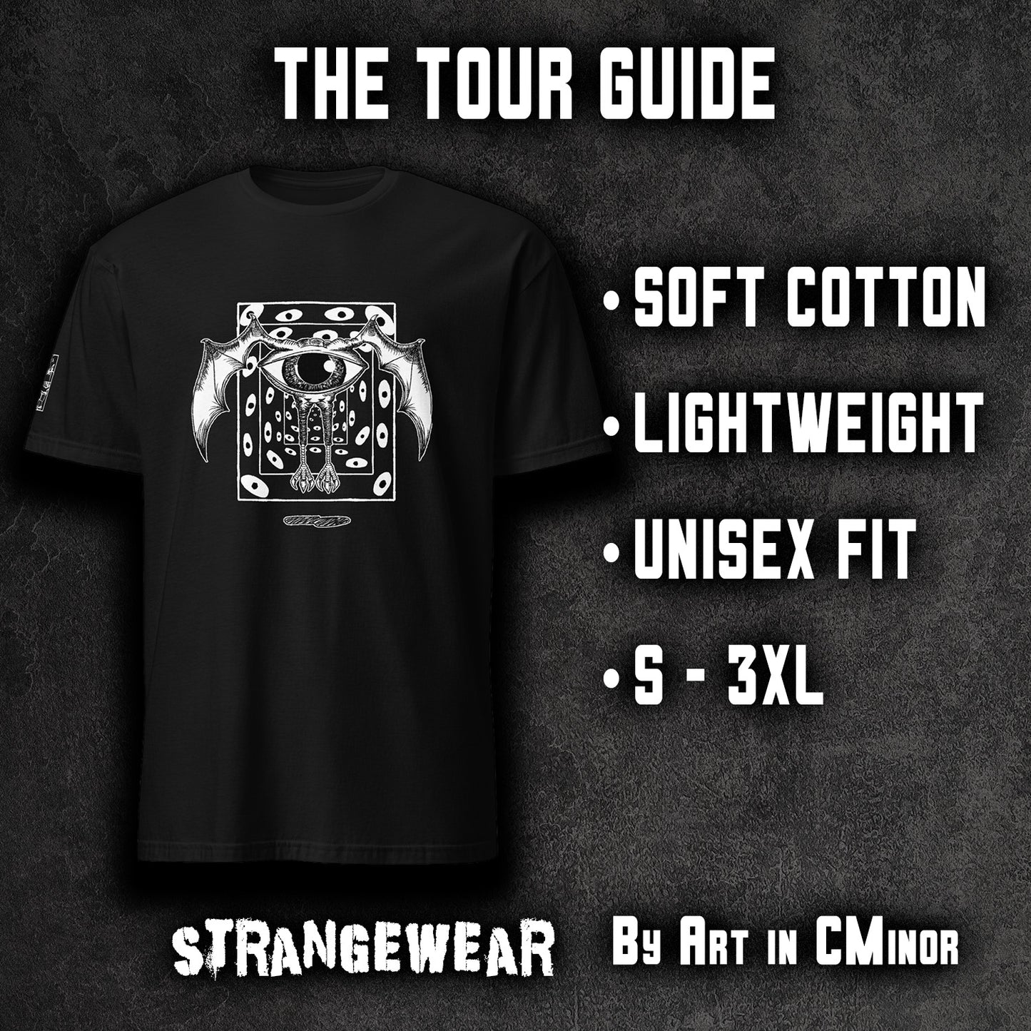 The Tour Guide Monster surreal horror graphic t-shirt ArtInCMinor
