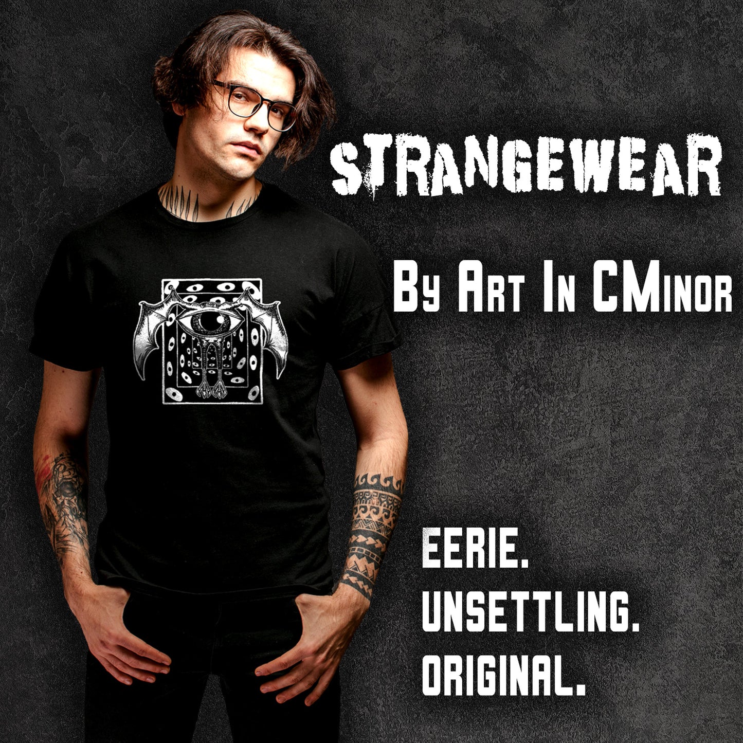 The Tour Guide Monster surreal horror graphic t-shirt ArtInCMinor
