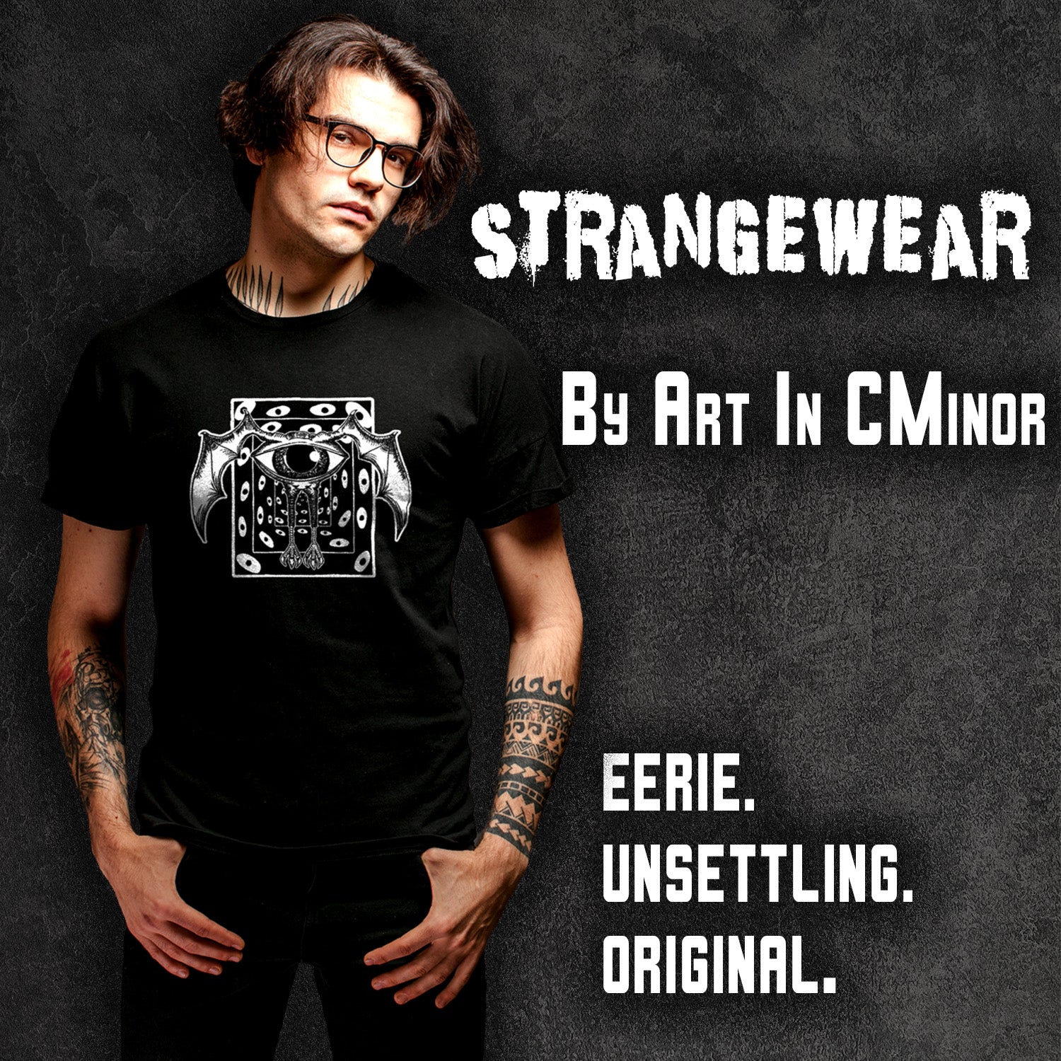 The Tour Guide Monster surreal horror graphic t-shirt ArtInCMinor