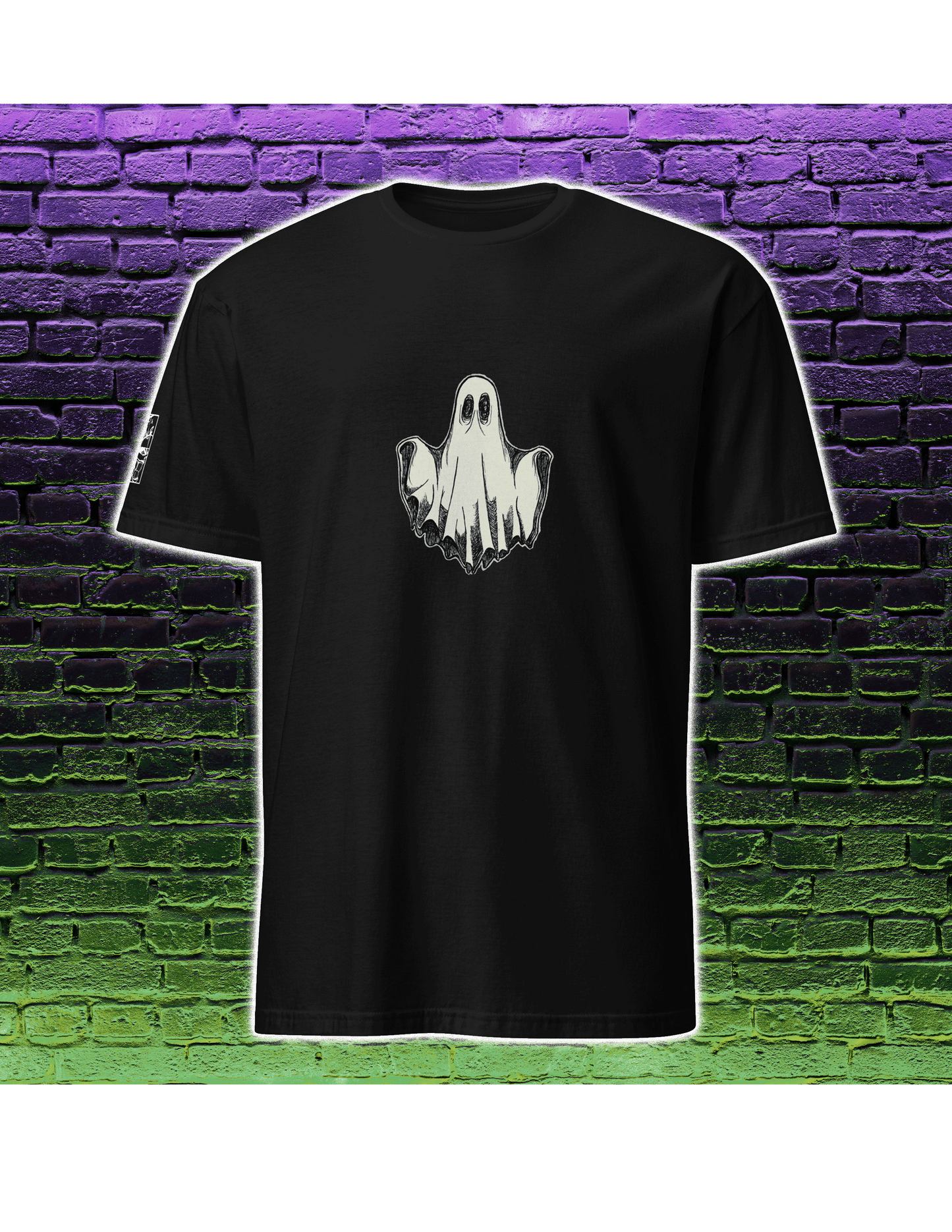 Ghost minimalist graphic t-shirt spooky unisex ArtInCMinor