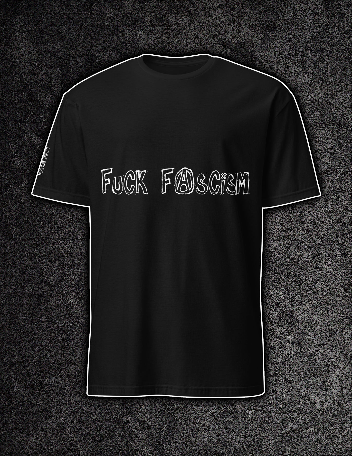 Fck Fascism anarchy protest graphic t-shirt unisex ArtInCMinor