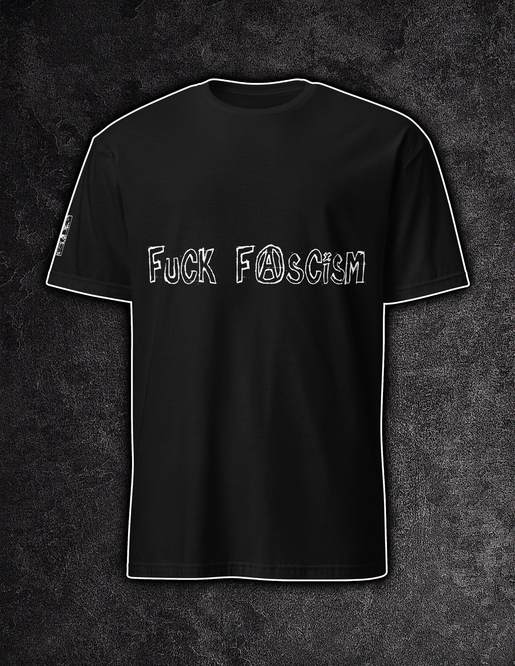 Fck Fascism anarchy protest graphic t-shirt unisex ArtInCMinor