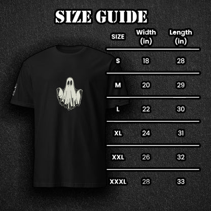 Ghost minimalist graphic t-shirt spooky unisex ArtInCMinor