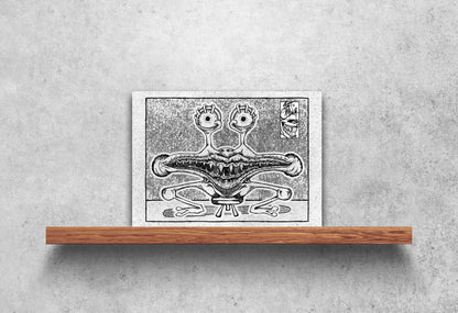 The Squatter dark surreal art print 5x7 ArtInCMinor