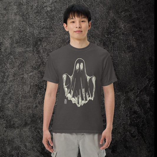 Ghost large print heavyweight garment-dyed t-shirt unisex ArtInCMinor